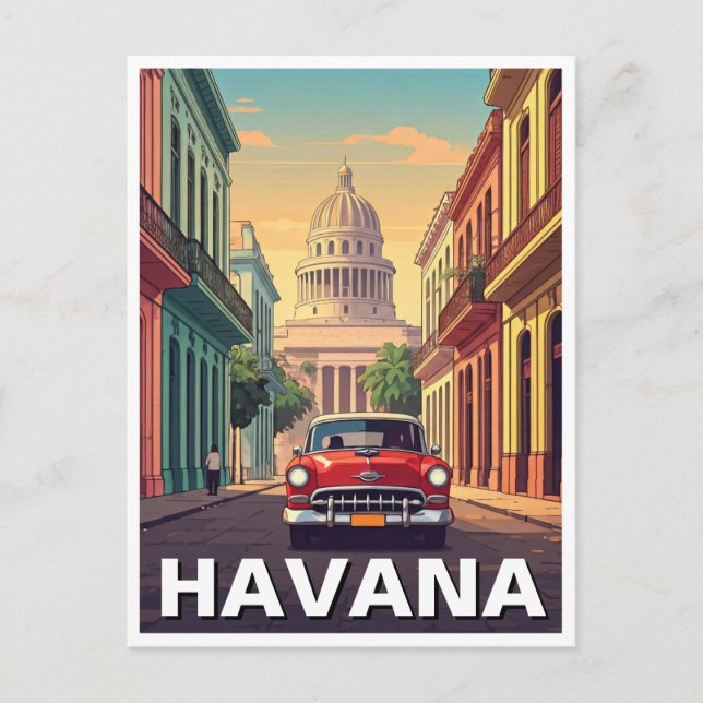 Cartão Postal Havana Cuba (Frente)