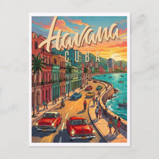 Cartão Postal Havana Cuba Viagens Antigas