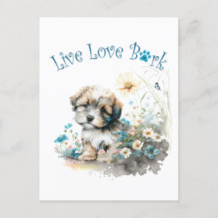 Cartão Postal Havanese Dog Mãe Floral
