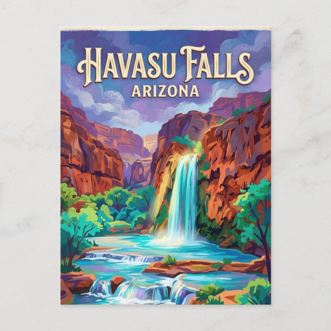 Cartão Postal Havasu Falls EUA (Frente)