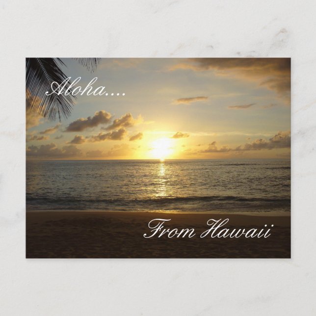Cartão Postal Hawaii Beach 3, Aloha...., Do Havaí (Frente)