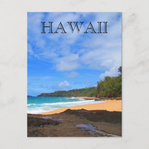 Cartão Postal hawaii da praia secreta