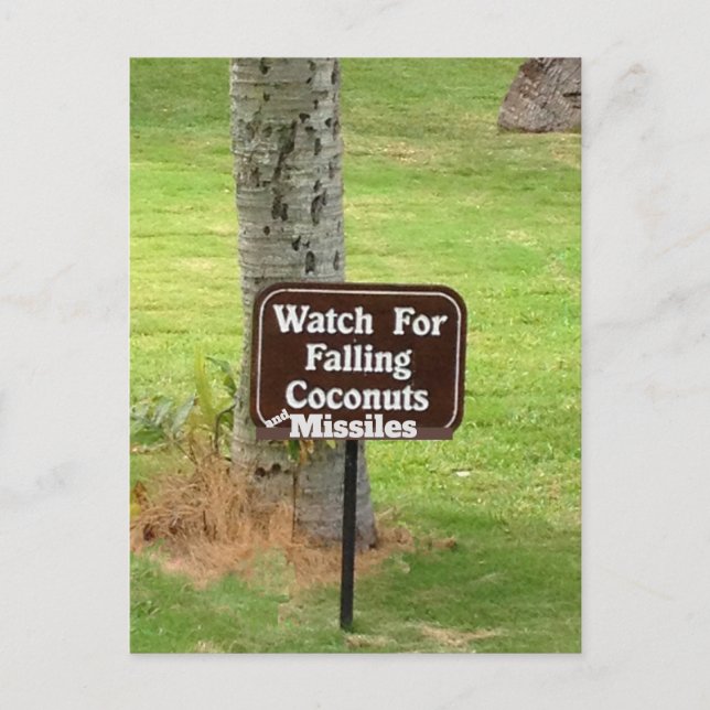 Cartão Postal Hawaii False Míssil de Aviso 2018 (Frente)