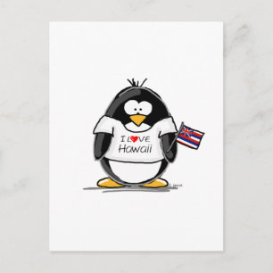 Cartão Postal Hawaii Penguin