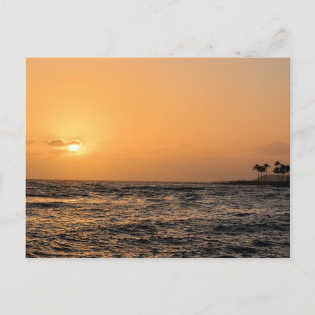 Cartão Postal Hawaii Sunset (Frente)