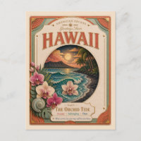Hawaii Vintage Paper Cut American Arcana