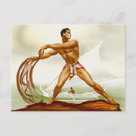 Cartão Postal Hawaiian Net Fish