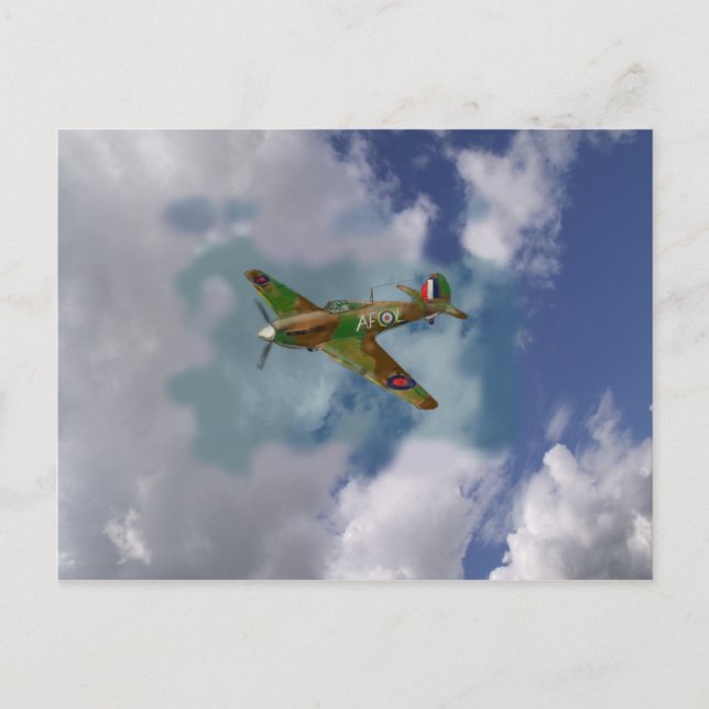 Cartão Postal Hawker Hurrican (Frente)