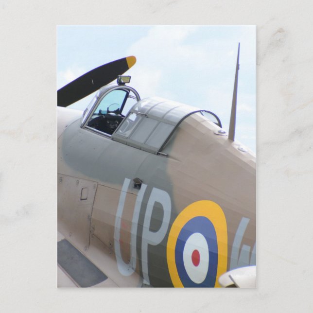 Cartão Postal Hawker Hurricane Cockpit (Frente)