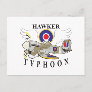 Cartão Postal hawker typhoon