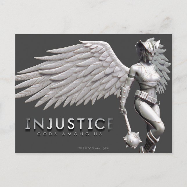 Cartão Postal Hawkgirl (Frente)