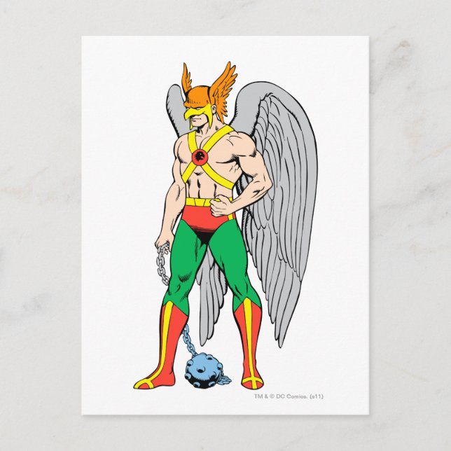 Cartão Postal Hawkman Standpose (Frente)