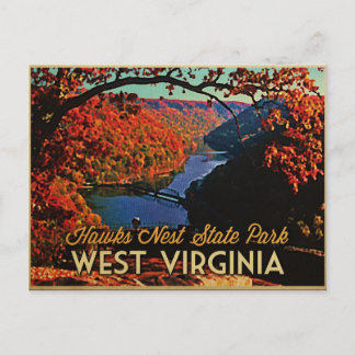Cartão Postal Hawks Nest SP West Virginia