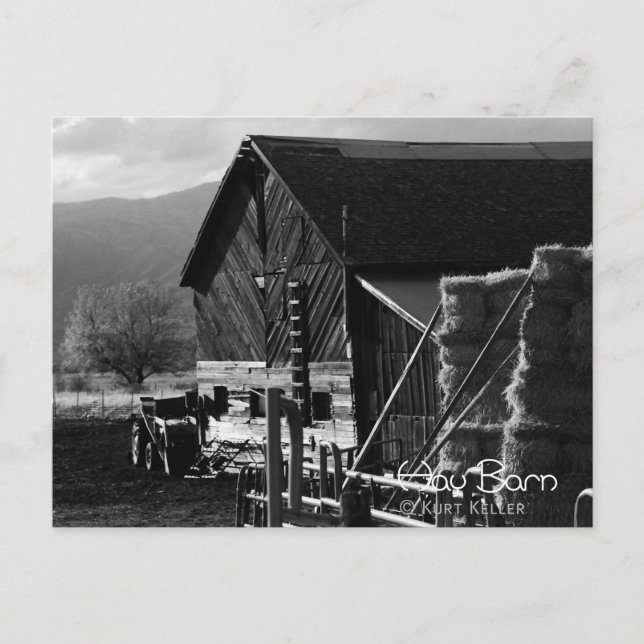 Cartão Postal Hay Barn (Frente)