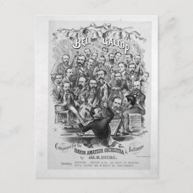 Cartão Postal Haydn Amateur Orchestra of Baltimore (Frente)