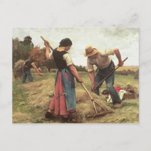 Cartão Postal Haymaking, 1880
