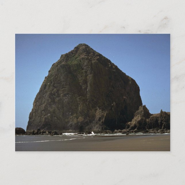 Cartão Postal Haystack", formação de rochas costeiras do Oregon (Frente)