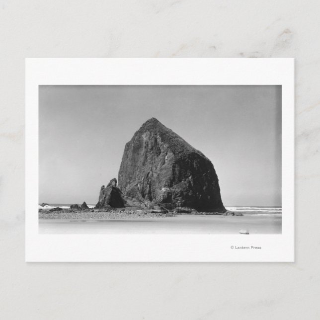 Cartão Postal Haystack Rock em Cannon Beach, Oregon Photoshot (Frente)