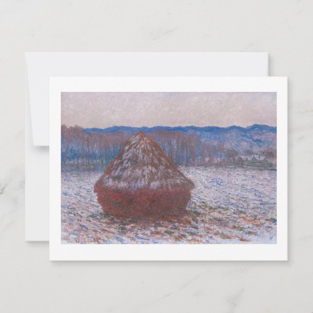 CARTÃO POSTAL "HAYSTACKS" 1890-1891 CLAUDE MONET (Frente)