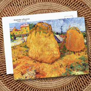 Cartão postal Haystacks Provence Vincent van Gogh