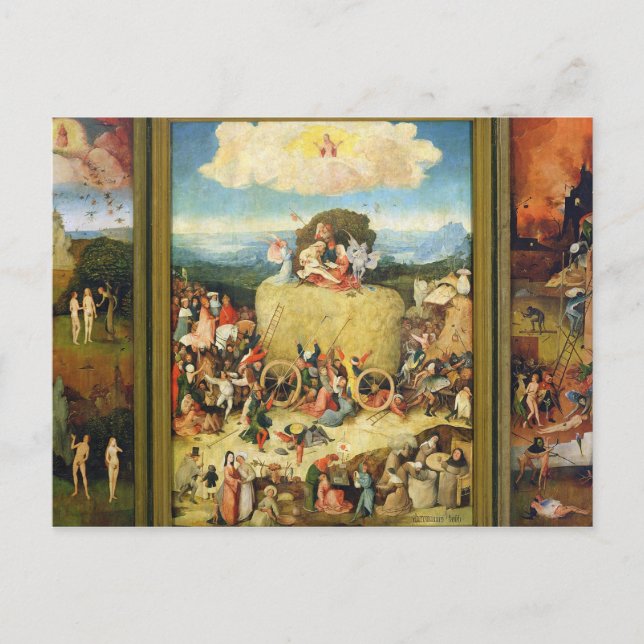 Cartão Postal Haywain, 1515 (Frente)