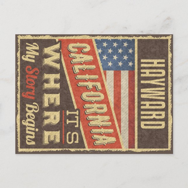 Cartão Postal Hayward California (Frente)