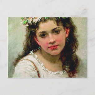 Cartão Postal Head Of The Girl