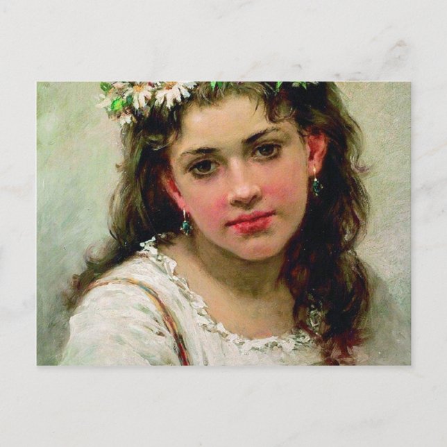 Cartão Postal Head Of The Girl (Frente)