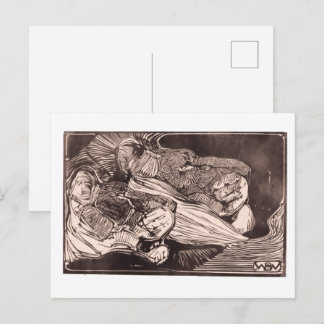 Cartão Postal Heads of a lion and a lioness