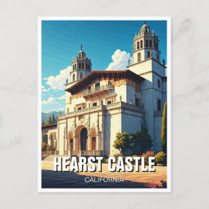 Cartão Postal Hearst Castle San Simeon Califórnia Costa Central