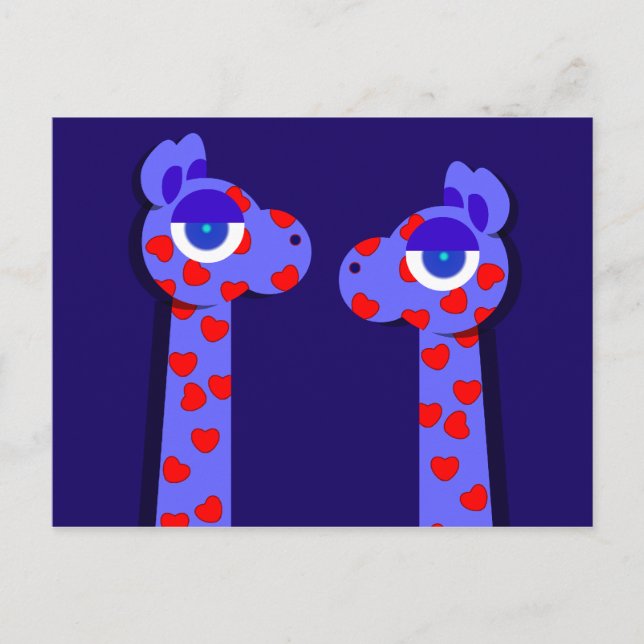 Cartão postal HEART GIRAFFE (Frente)