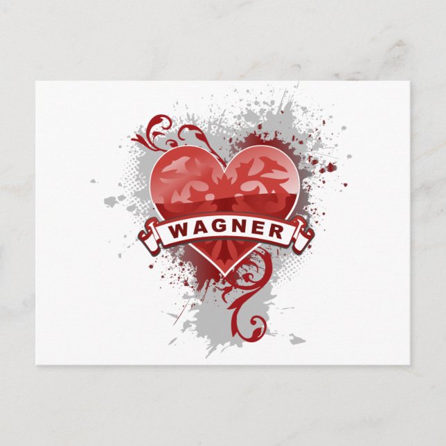Cartão Postal Heart Wagner (Frente)