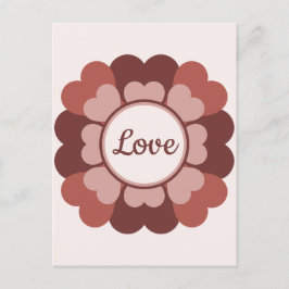 Cartão Postal Heart Wreath