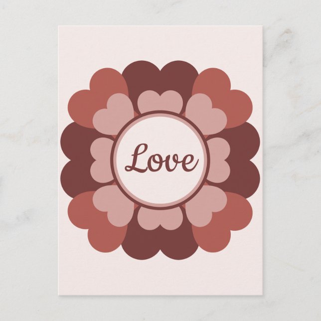 Cartão Postal Heart Wreath (Frente)