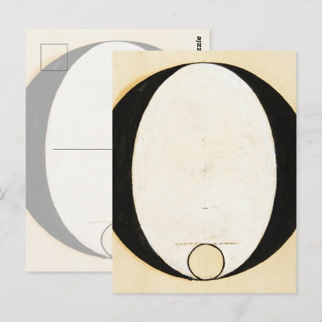 Cartão Postal Heathens, 1920, por Hilma af Klint (Frente/Verso)