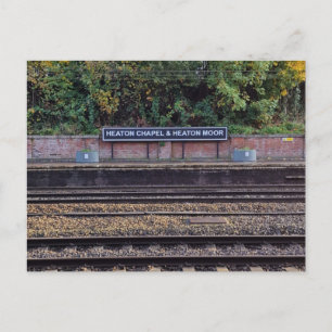 Cartão Postal Heaton Chapel e Heaton Moor