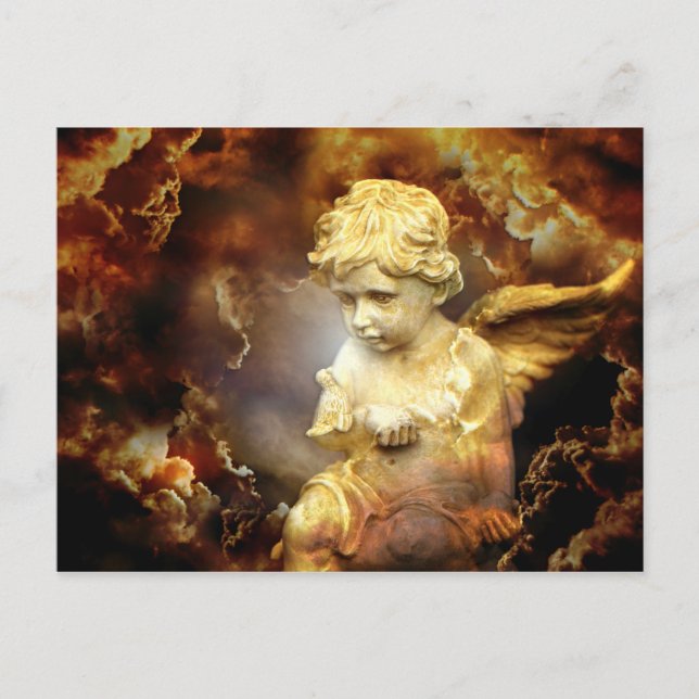 Cartão Postal Heavenly Angel Cherub (Frente)