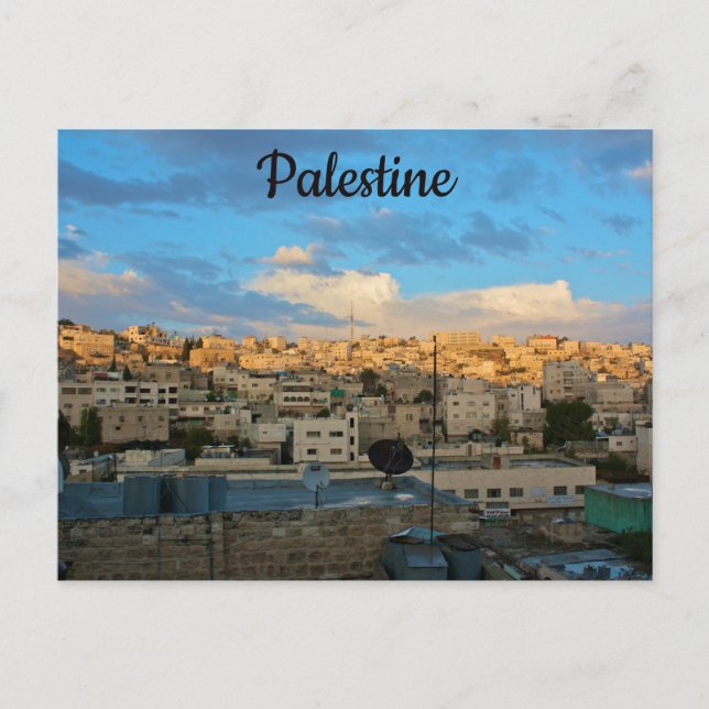 Cartão Postal Hebron Cisjordânia Palestina (Frente)