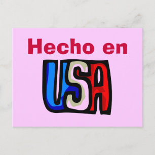 Cartão postal Hecho en USA