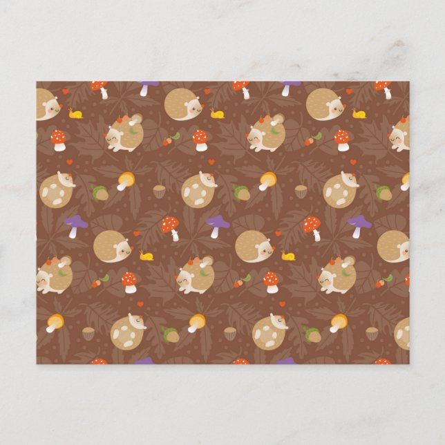 Cartão Postal Hedgehogs (Frente)