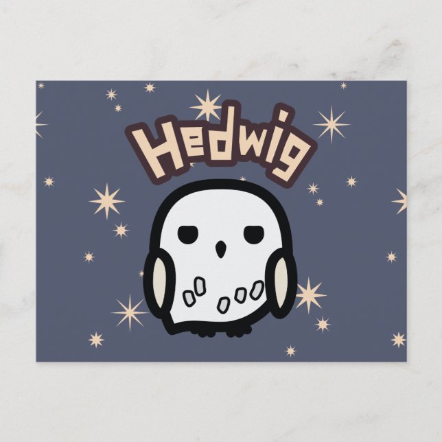 Cartão Postal Hedwig Personagem de desenho animado Art (Frente)