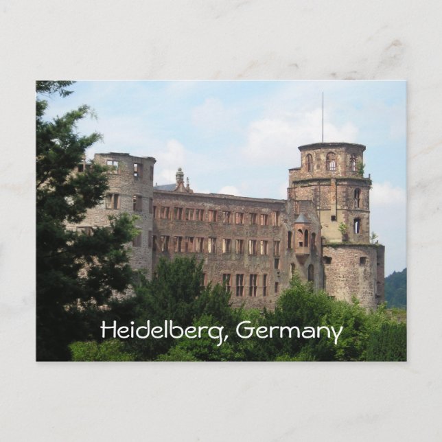 Cartão Postal Heidelberg Alemanha — castelo personalizável cartã (Frente)