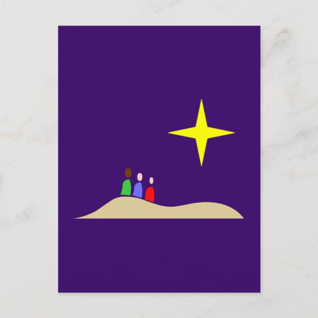 Cartão Postal Heilige Drei Könige os três sábios (Frente)