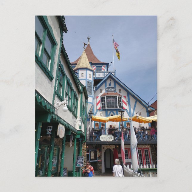 Cartão Postal Helen Georgia Cidade Alemã (Frente)