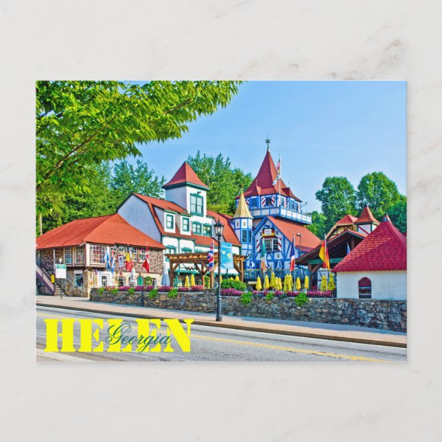 Cartão Postal Helena Alpina, Geórgia, EUA. (Frente)