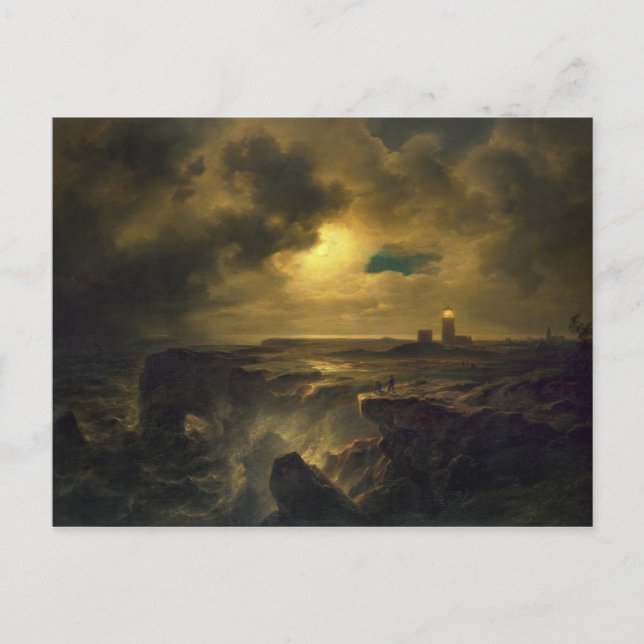 Cartão Postal Helgoland in Moonlight, 1851 (Frente)