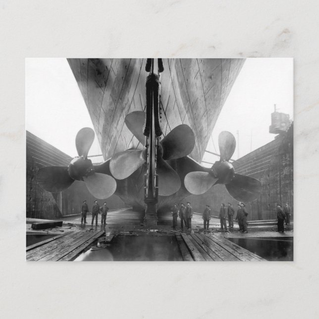 Cartão Postal Hélices de Titanic (Frente)