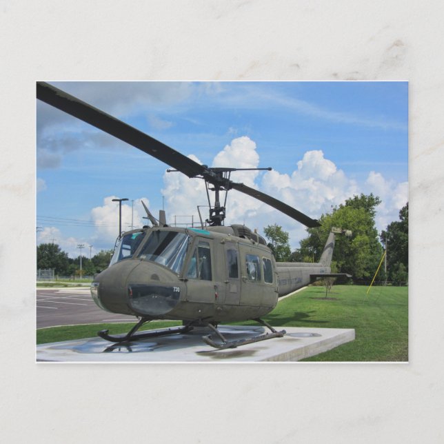 Cartão Postal Helicóptero das forças armadas de Vietnam Uh-1 (Frente)