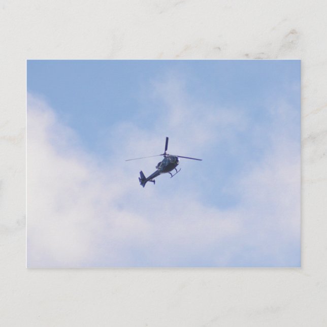 Cartão Postal Helicóptero Gazelle (Frente)