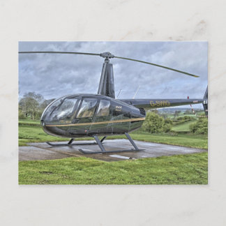 Cartão Postal Helicóptero Robinson R44